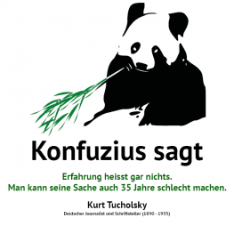 Konfuzius sagt – Kurt Tucholsky